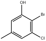 2-bromo-3-chloro-5-methylphenol Structure