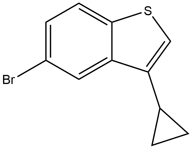 5-bromo-3-cyclopropylbenzo[b]thiophene 结构式