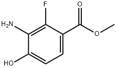 Benzoic acid, 3-amino-2-fluoro-4-hydroxy-, methyl ester 化学構造式