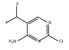 4-Pyrimidinamine, 2-chloro-5-(difluoromethyl)- Structure