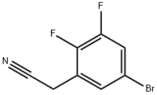 5-Bromo-2,3-difluorophenylacetonitrile 结构式