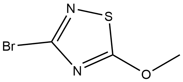 3-bromo-5-methoxy-1,2,4-thiadiazole 化学構造式