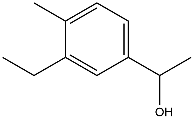 3-Ethyl-α,4-dimethylbenzenemethanol Structure