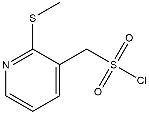 2-(Methylthio)-3-pyridinemethanesulfonyl chloride (ACI) 结构式