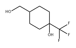 4-(羟甲基)-1-(三氟甲基)环己烷-1-醇, 1780958-55-5, 结构式