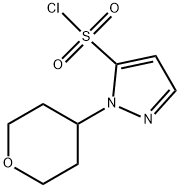 1-(oxan-4-yl)-1H-pyrazole-5-sulfonyl chloride Structure