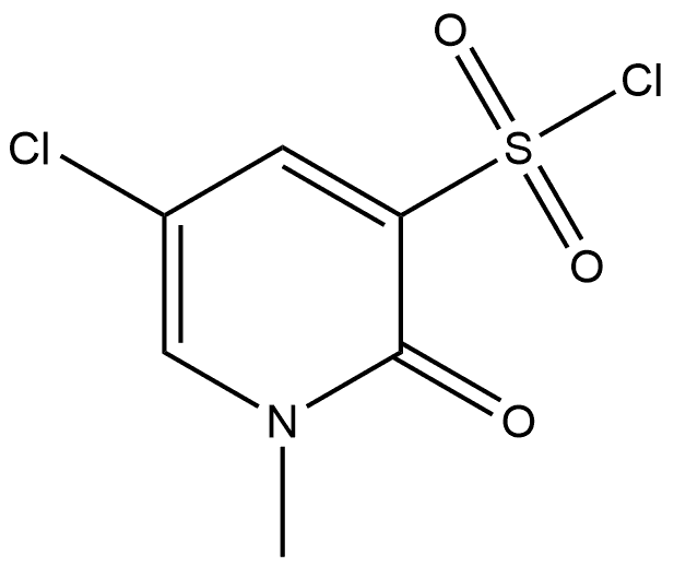 5-Chloro-1,2-dihydro-1-methyl-2-oxo-3-pyridinesulfonyl chloride Struktur