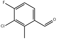 3-氯-4-氟-2-甲基苯甲醛 结构式