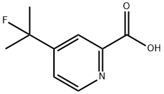 2-Pyridinecarboxylic acid, 4-(1-fluoro-1-methylethyl)- 化学構造式