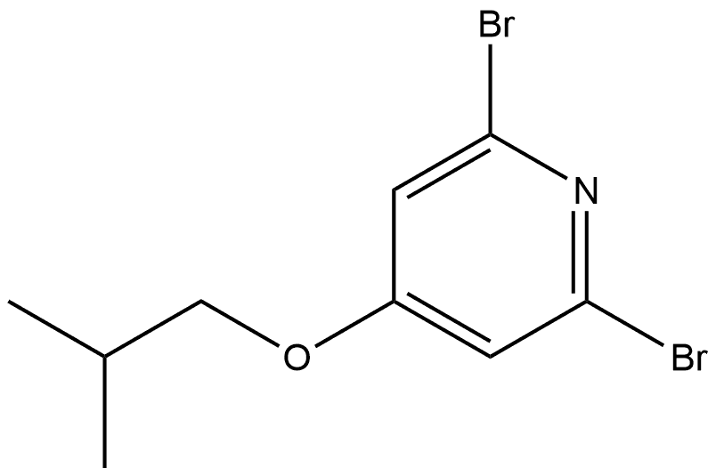 2,6-Dibromo-4-(2-methylpropoxy)pyridine Structure