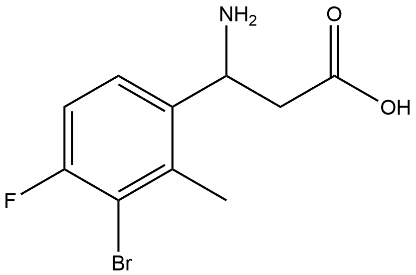 3-amino-3-(3-bromo-4-fluoro-2-methylphenyl)propanoic acid|