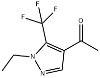 1-[1-Ethyl-5-(trifluoromethyl)-1H-pyrazol-4-yl]ethanone Struktur