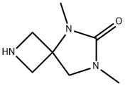 2,5,7-Triazaspiro[3.4]octan-6-one, 5,7-dimethyl- 化学構造式