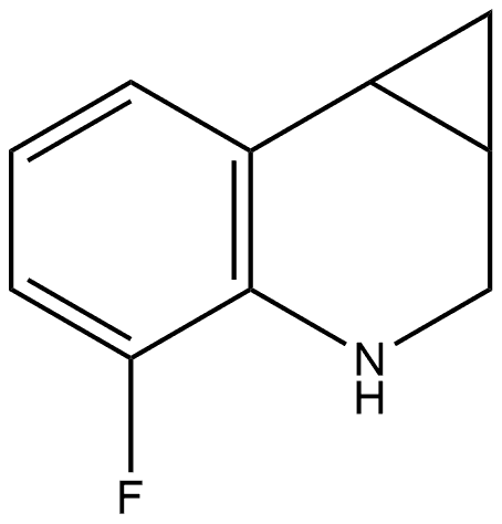 4-氟-1A,2,3,7B-四氢-1H-环丙并[C]喹啉 结构式