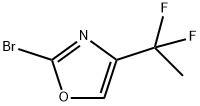 2-溴-4-(1,1-二氟乙基)噁唑,1781152-80-4,结构式