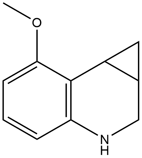 7-Methoxy-1a,2,3,7b-tetrahydro-1H-cyclopropa[c]quinoline Struktur