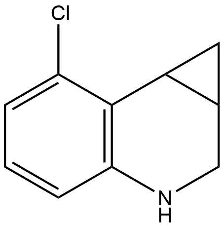 7-氯-1A,2,3,7B-四氢-1H-环丙并[C]喹啉, 1781189-87-4, 结构式
