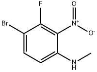4-Bromo-3-fluoro-N-methyl-2-nitroaniline Struktur