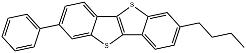 2-Butyl-7-phenyl[1]benzothieno[3,2-b][1]benzothiophene Struktur