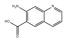6-Quinolinecarboxylic acid, 7-amino-,1781305-93-8,结构式