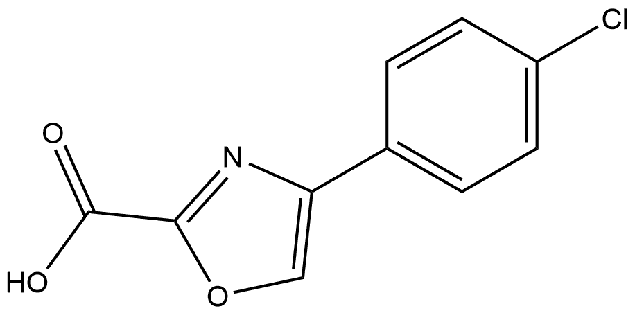 4-(4-Chloro-phenyl)-oxazole-2-carboxylic acid,1781335-76-9,结构式