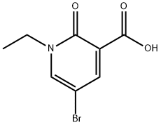 5-Bromo-1-ethyl-2-oxopyridine-3-carboxylic acid 结构式