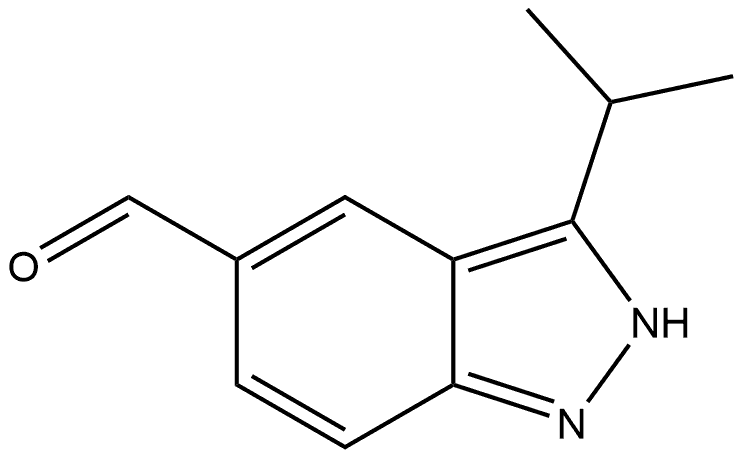 3-异丙基-2H-吲唑-5-甲醛, 1781435-97-9, 结构式