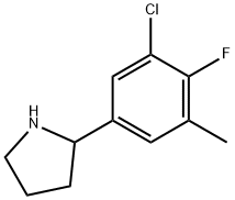 2-(3-chloro-4-fluoro-5-methylphenyl)pyrrolidine Structure