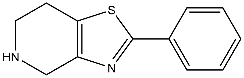 2-phenyl-4,5,6,7-tetrahydrothiazolo[4,5-c]pyridine Structure