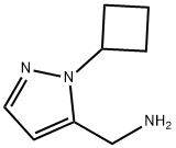 (1-cyclobutyl-1H-pyrazol-5-yl)methanamine 化学構造式