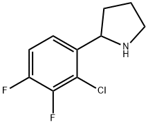 Pyrrolidine, 2-(2-chloro-3,4-difluorophenyl)- Struktur