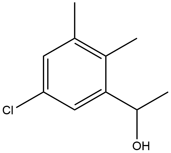 5-Chloro-α,2,3-trimethylbenzenemethanol Struktur