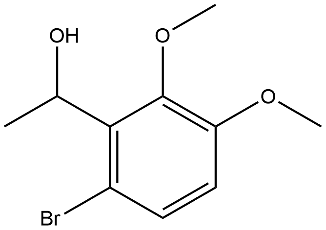 1-(6-Bromo-2,3-dimethoxyphenyl)ethanol Structure