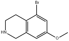 Isoquinoline, 5-bromo-1,2,3,4-tetrahydro-7-methoxy- Structure