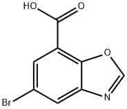 7-Benzoxazolecarboxylic acid, 5-bromo- Structure
