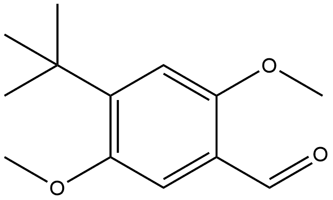4-(1,1-Dimethylethyl)-2,5-dimethoxybenzaldehyde Structure
