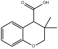 3,3-dimethyl-3,4-dihydro-2H-1-benzopyran-4-carb oxylic acid Structure