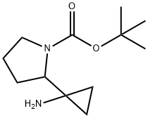 1-Pyrrolidinecarboxylic acid, 2-(1-aminocyclopropyl)-, 1,1-dimethylethyl ester|2-(1-氨基环丙基)吡咯烷-1-羧酸叔丁酯