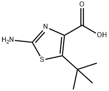 4-Thiazolecarboxylic acid, 2-amino-5-(1,1-dimethylethyl)- Structure