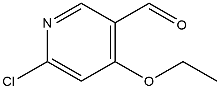 6-Chloro-4-ethoxy-3-pyridinecarboxaldehyde Structure