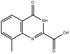 8-methyl-4-oxo-3,4-dihydroquinazoline-2-carboxylic acid Struktur