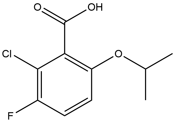 2-Chloro-3-fluoro-6-(1-methylethoxy)benzoic acid Structure