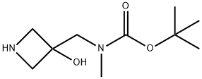 tert-butyl
N-[(3-hydroxyazetidin-3-yl)methyl]-N-methylcarba
mate Structure