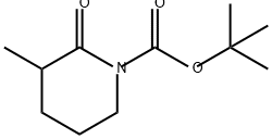 1-Piperidinecarboxylic acid, 3-methyl-2-oxo-, 1,1-dimethylethyl ester Structure