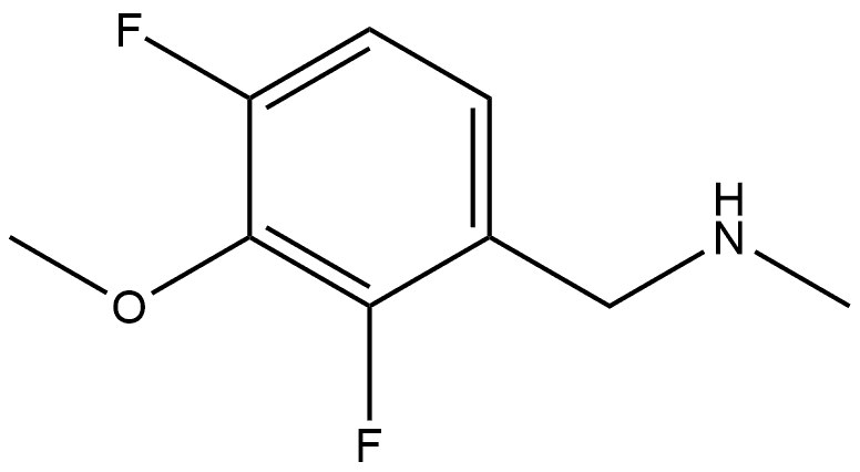 (2,4-difluoro-3-methoxyphenyl)methyl](methyl)amine Structure