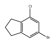 1H-Indene, 6-bromo-4-chloro-2,3-dihydro- Structure