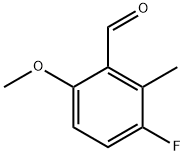 Benzaldehyde, 3-fluoro-6-methoxy-2-methyl- Structure