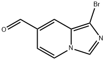 Imidazo[1,5-a]pyridine-7-carboxaldehyde, 1-bromo- Structure