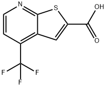 4-(Trifluoromethyl)thieno[2,3-b]pyridine-2-carboxylic acid Struktur