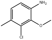 Benzenamine, 3-chloro-2-methoxy-4-methyl- 化学構造式